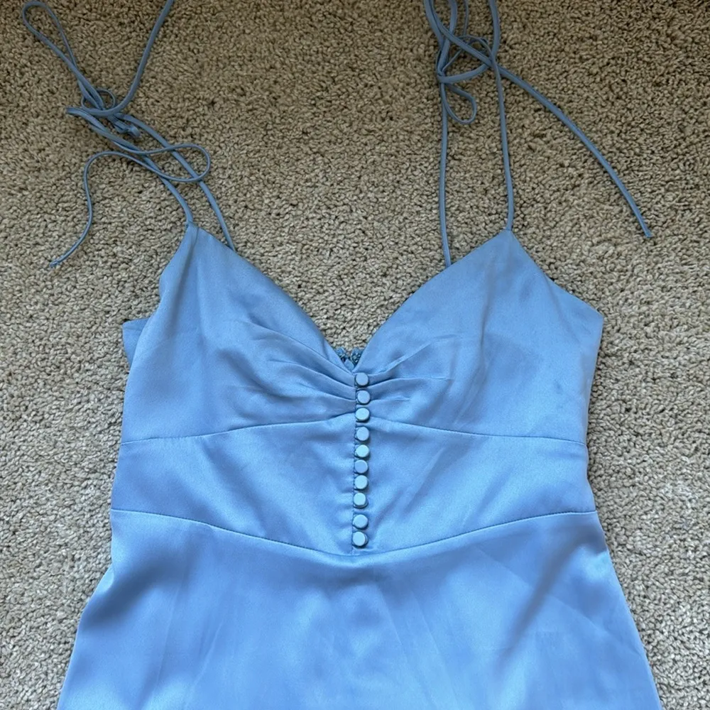 Danielle Bernstein Blue Midi Dress - Image 3