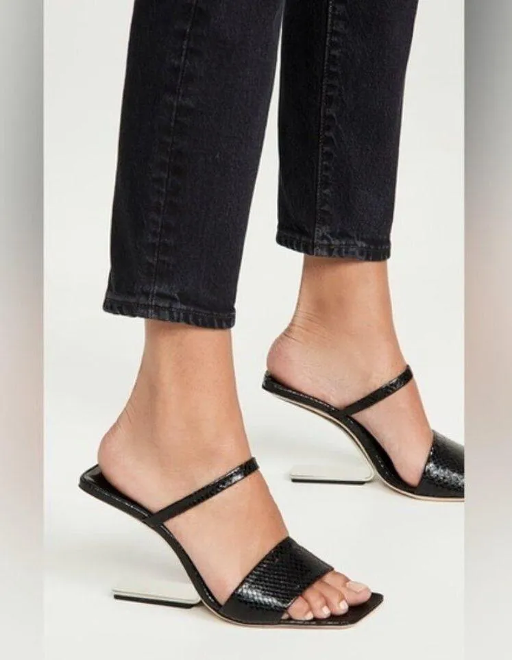 Cult Gaia x Revolve BLACK Rene Cut-Out Heel Sandals, EU39 NEW +DustBag - Image 15