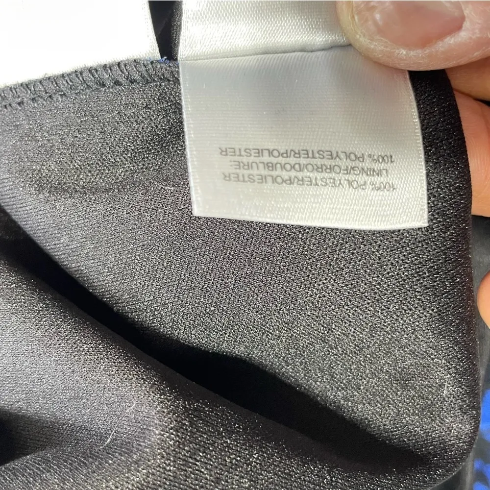 Nine West Blue and Black Snake print Patterned Dress size 14 - Image 11