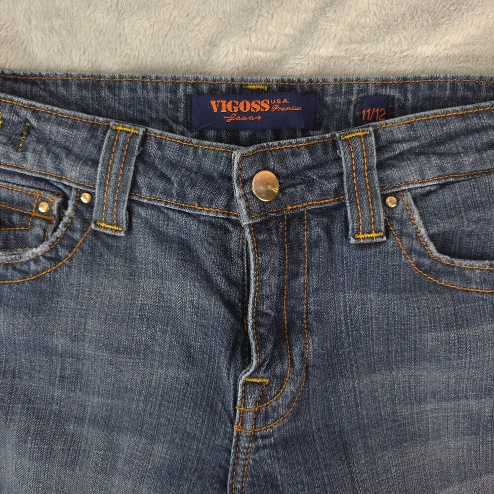 Vigoss Jeans USA Premium Bootcut Flare Flap Pockets Women'sf Size 11/12 - Image 5