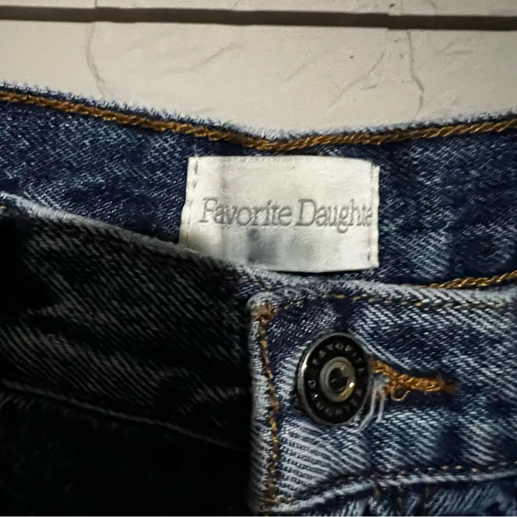 Favorite Daughter The Tommy‎ Low Slung Long Straight Boston Denim Jeans Blue Size 24 - Image 7