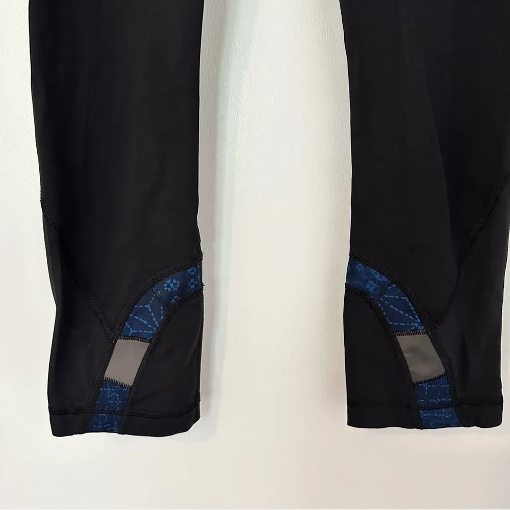 Lululemon Run Inspire Crop II Sashiko Reflective Blue - Image 4