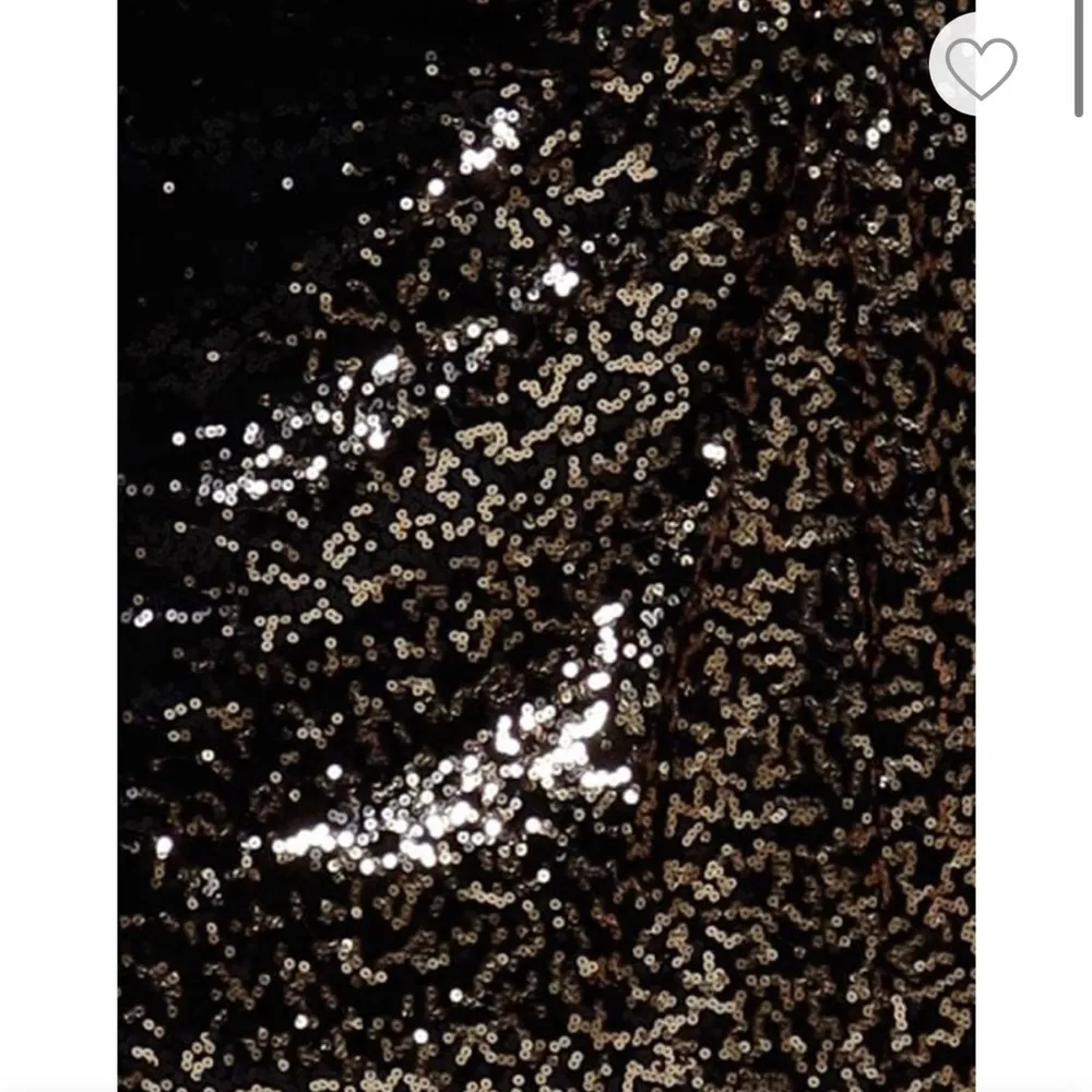 RENE RUIZ COLLECTION black gold One Shoulder Sequin Gown Size 6 - Image 6