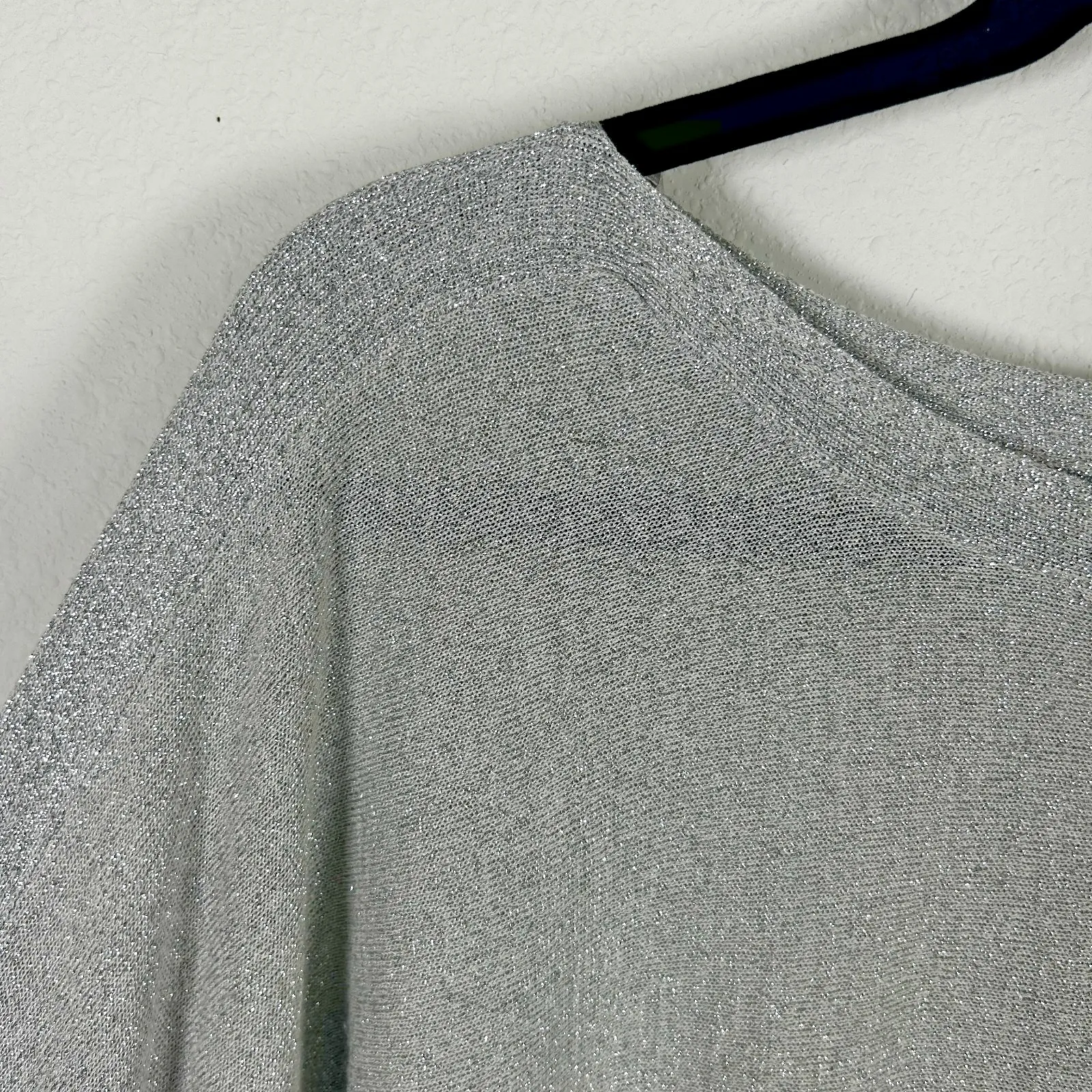 Talbots Women's Dolman Sleeve Sweater Shimmer/Size M/‎ Silver Color/Brand New - Image 4