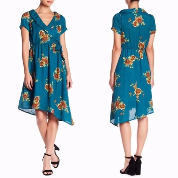 NWT Superfoxx X Nordstrom Dress Faux Wrap Asymmetrical Dress - Image 2