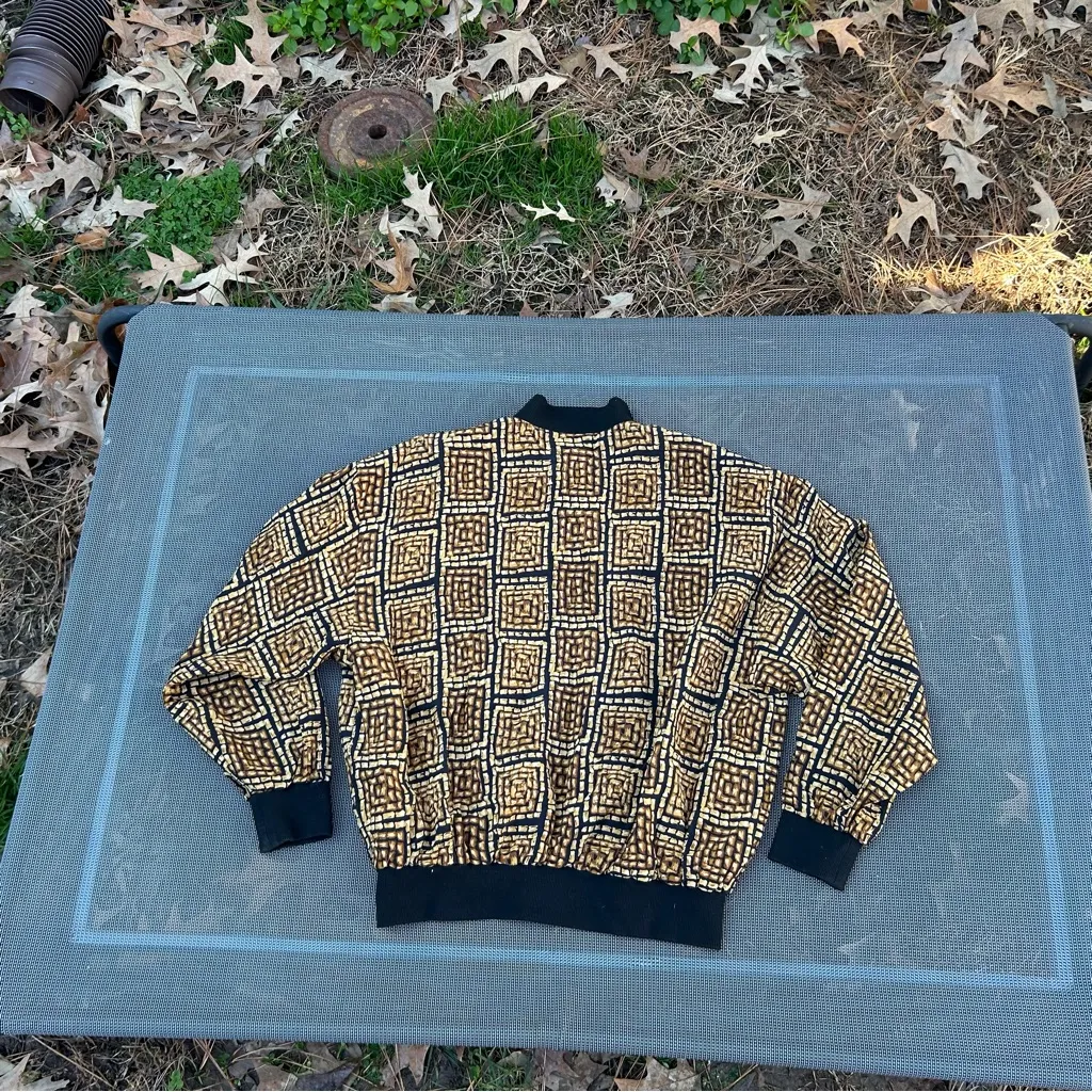 Vintage 90s Silk Bomber Jacket by Sunny Leigh Studio size medium whimsy - Image 10