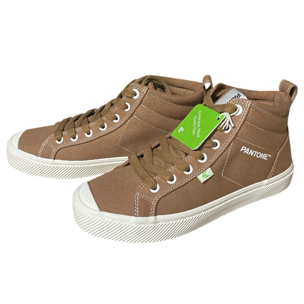 CARIUMA Oca High Pantone Lion Canvas Contrast Thread Sneakers 8.5 Women’s Brown - Image 4