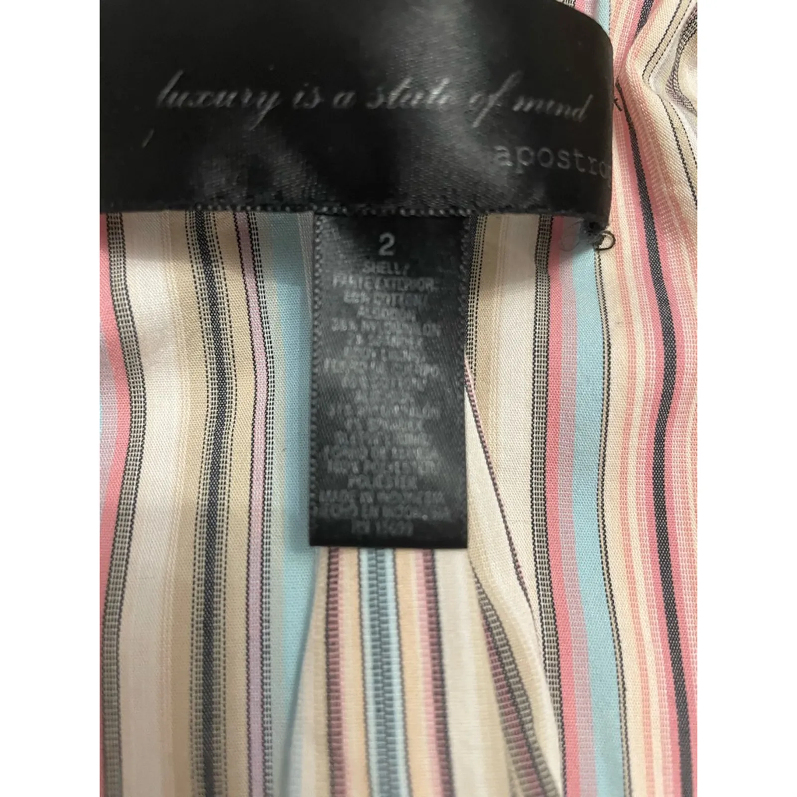 Apostrophe Classic Jacket Flap Pockets Epaulettes Button Front Stretch Beige W 2 - Image 8