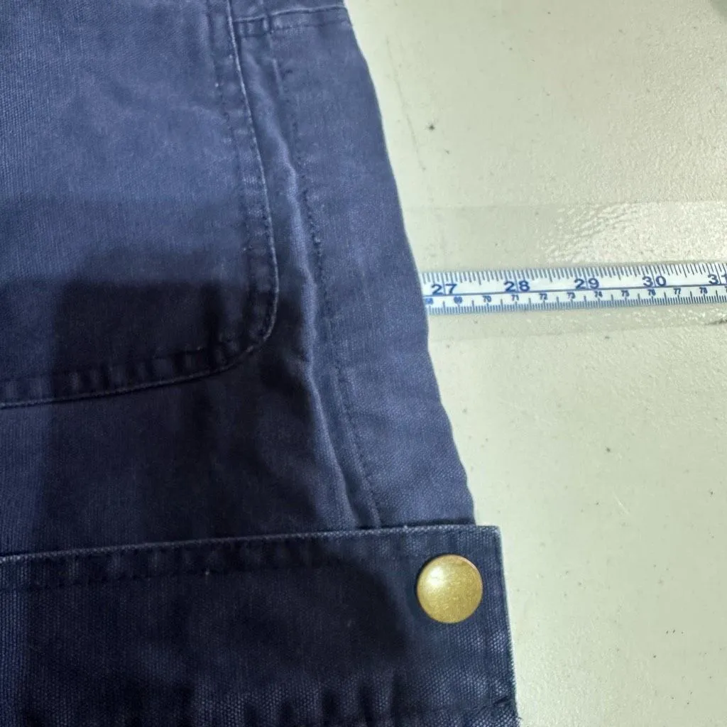 VTG Y2K Basic Editions Women's Barn Chore Canvas Navy Blue Jacket‎ Coat Size 1X - Image 10