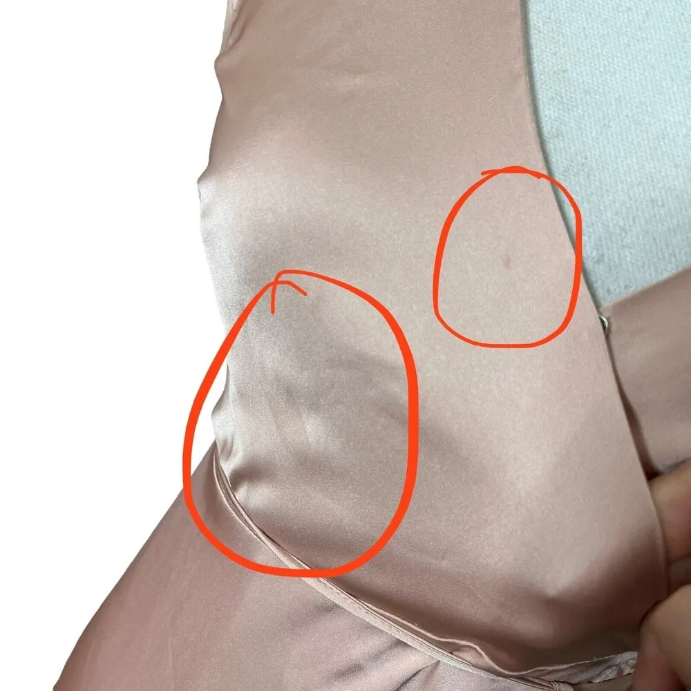 YUMI KIM Womens Cameo Rush Hour Maxi Wrap Dress Long Gown Satin Size Small New - Image 11