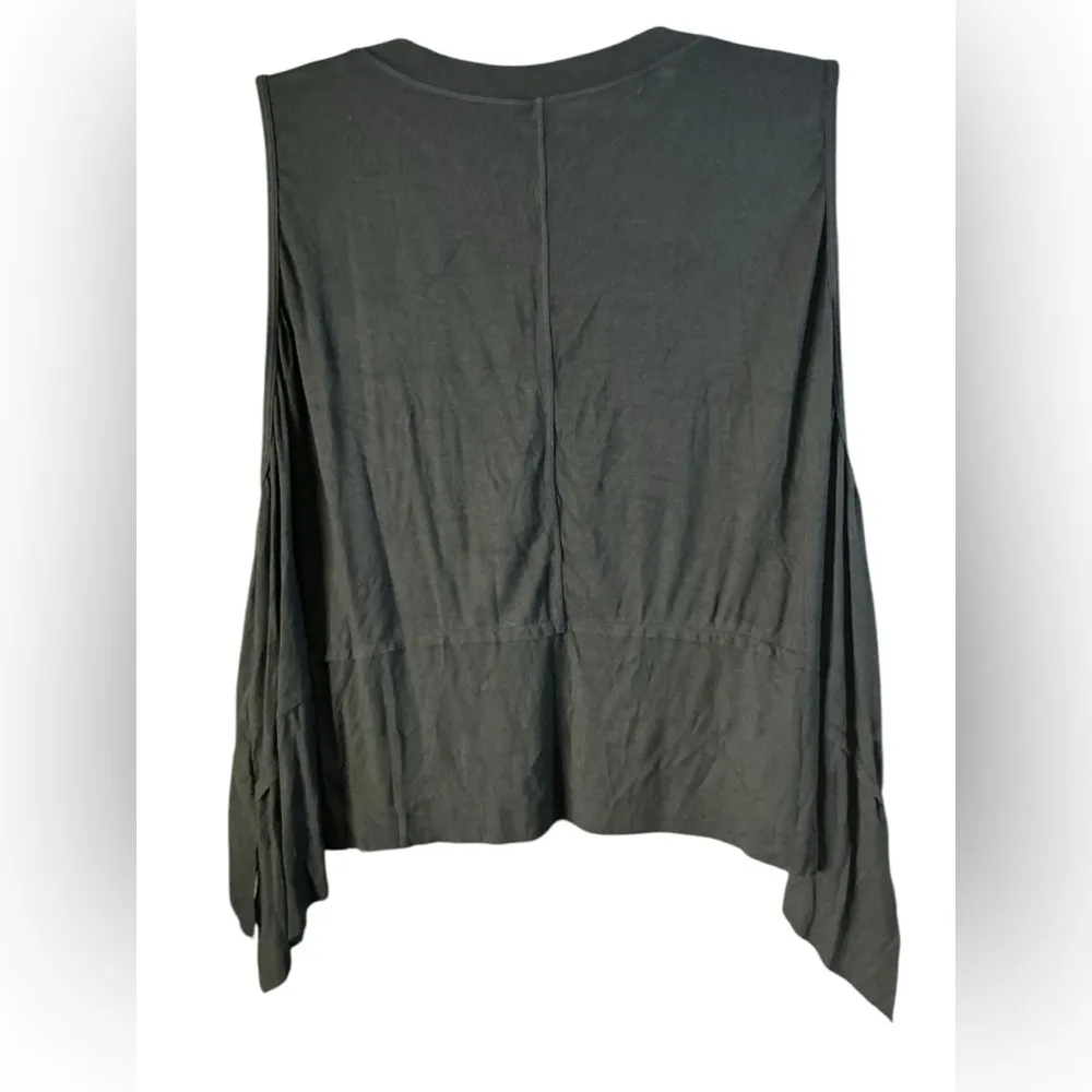 Halara  Ribbed High Low Raw Hem Split Resort
Tank Top - Image 5