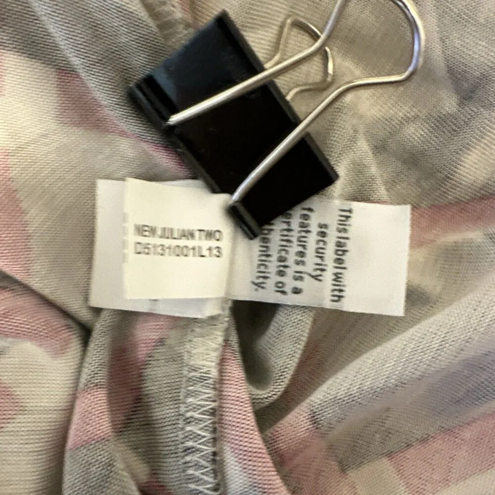 Diane Von Furstenberg Julian Two Wrap Dress Size 12 Square Tips Pink Black Silk - Image 9