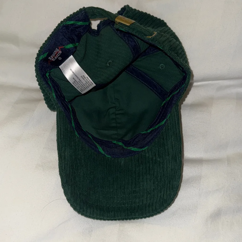 Rowing Blazers x Target Green Corduroy Logo Baseball Hat Fall Preppy Red Yellow - Image 5