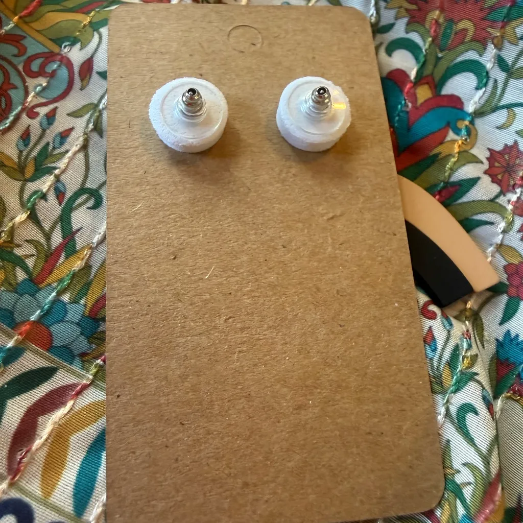 Leopard Print Rainbow Arch Statement Earrings Polymer Clay Boho Style Black - Image 3