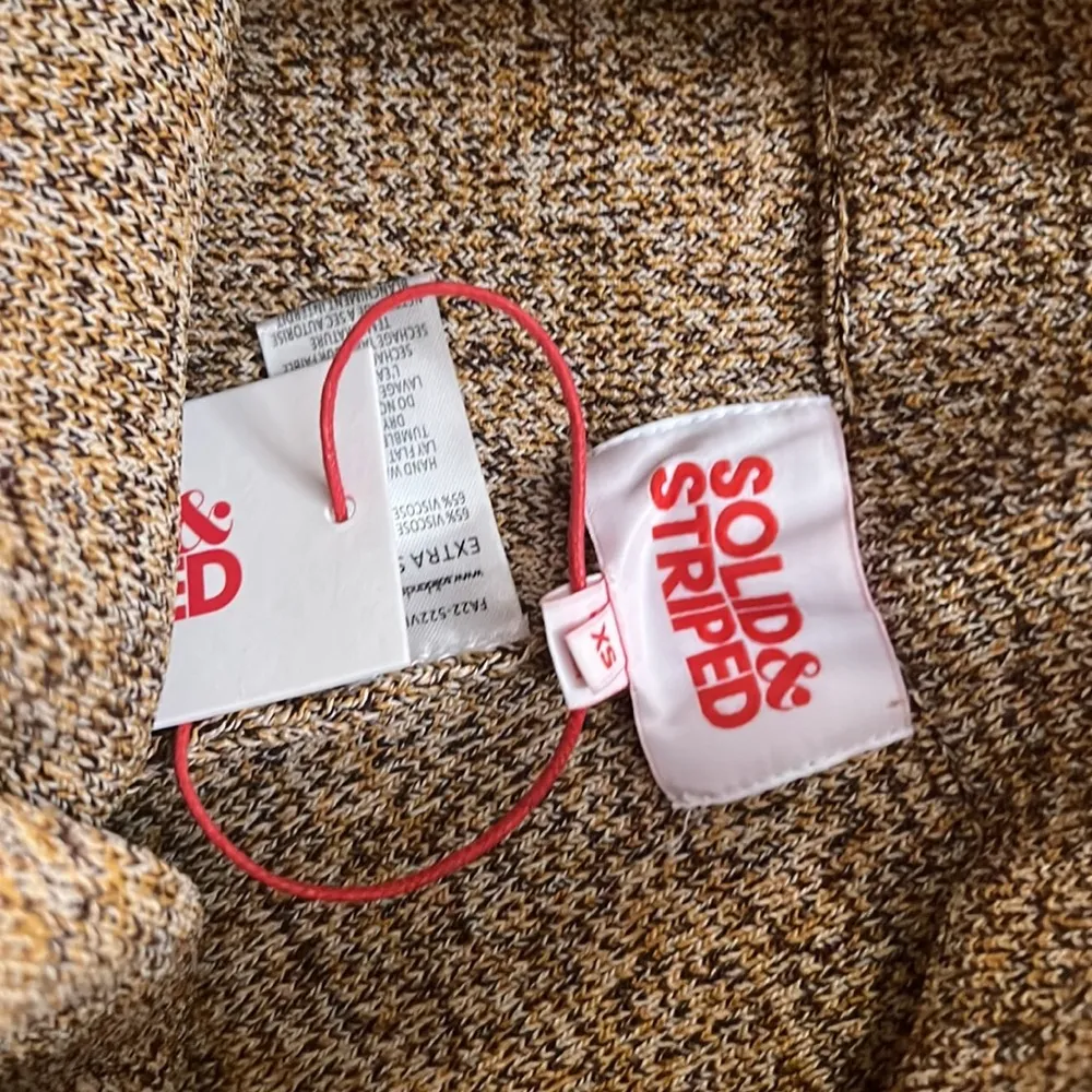 NWT Solid & Striped  The Lila Pant in Marigold Multi - Image 5