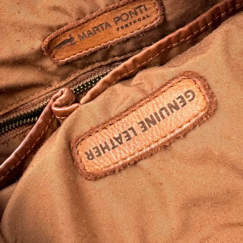 Marta Ponti Leather Woven Hobo Bag Made in Portugal Brown Slouchy - Image 13