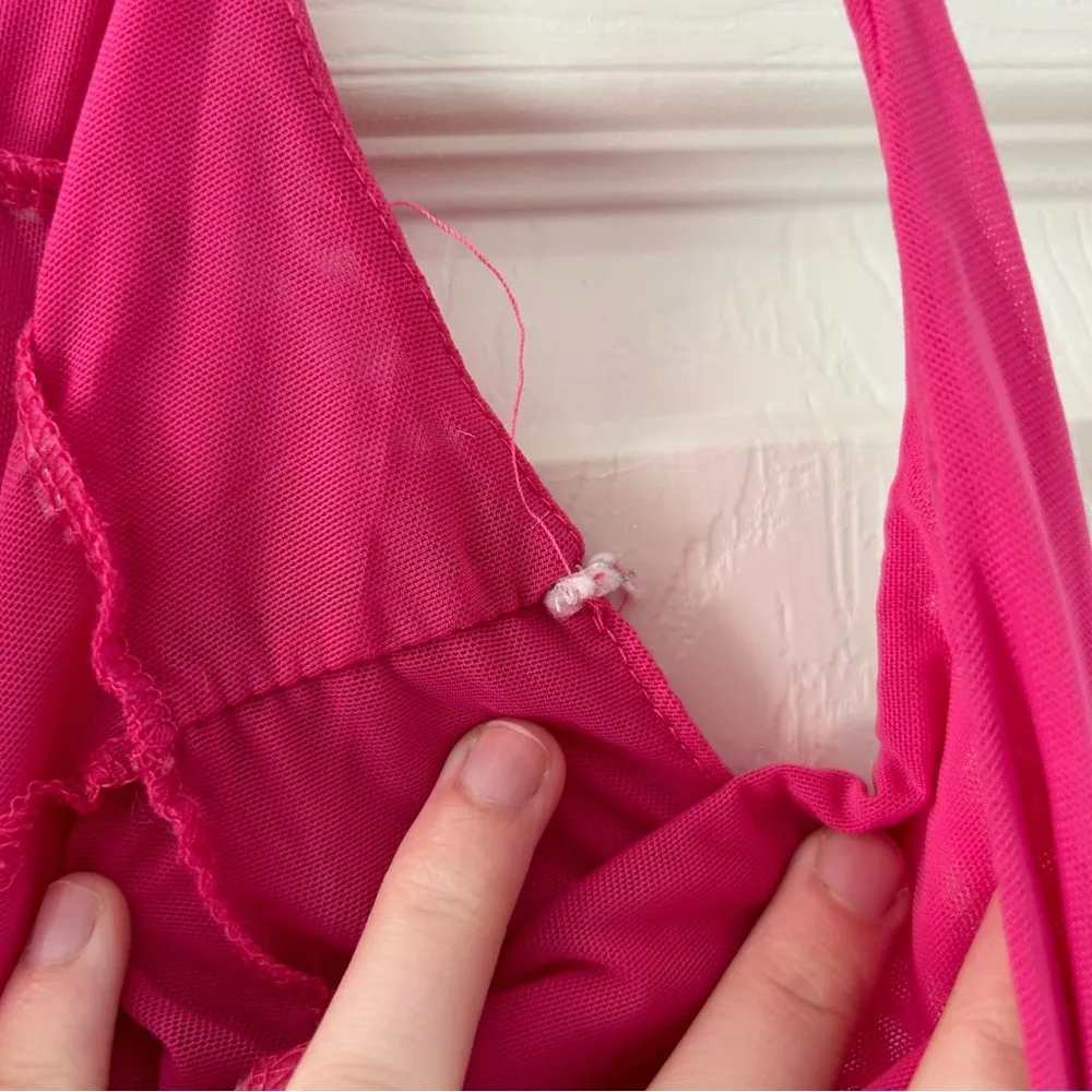 Urban Outfitters Women's Mesh Twist Front Fly-Away Cami - Image 7