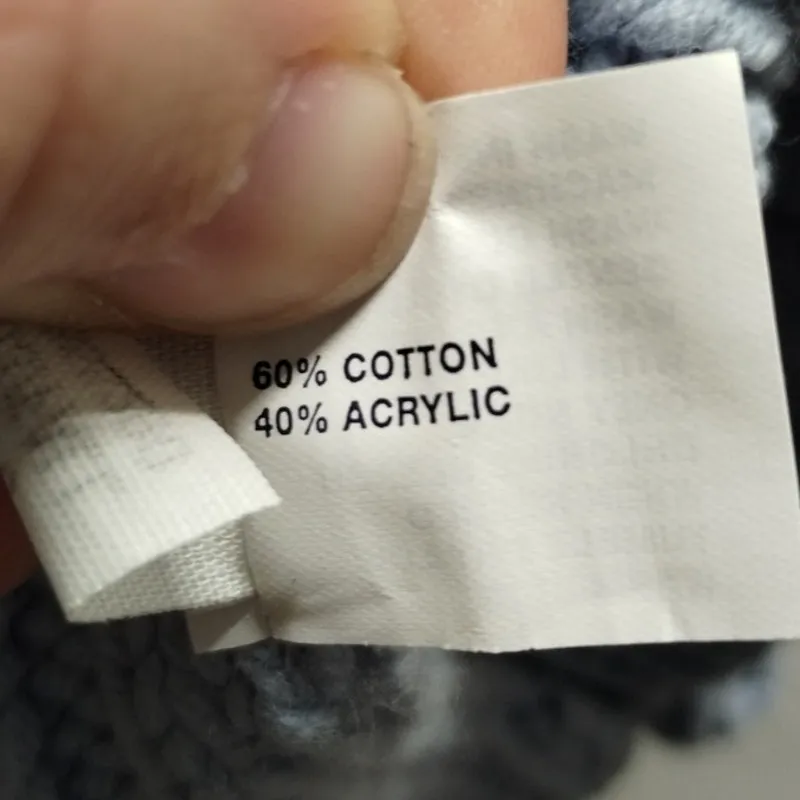 Vintage Y2K GAP Women's Size Large Light Blue Chunky Cable Knit Pullover Sweater - Image 6