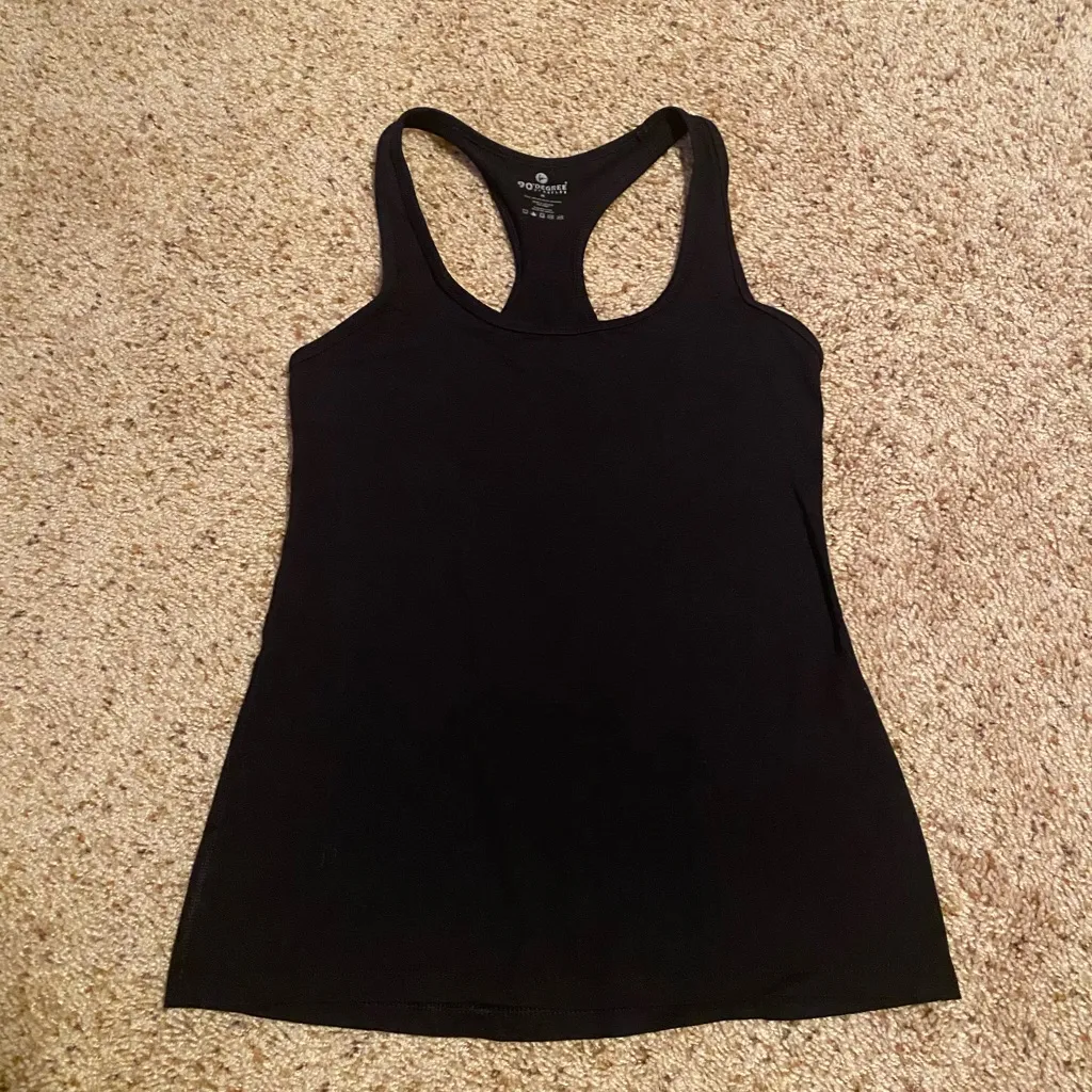 90 Degree Power Flex Racerback Tank Top Black Size M - Image 4