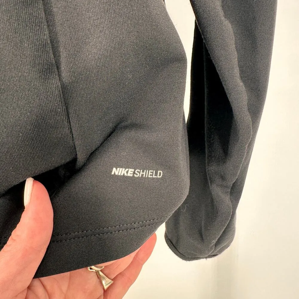 Nike Shield Running Black Full Zip Up Jacket Size Large - Image 7
