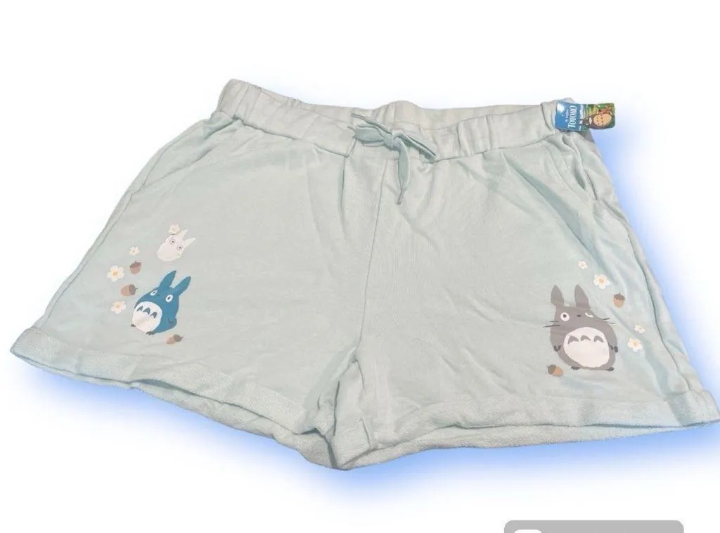 Studio Ghibli My Neighbor Totoro Acorn Totoros Lounge Shorts - Image 3