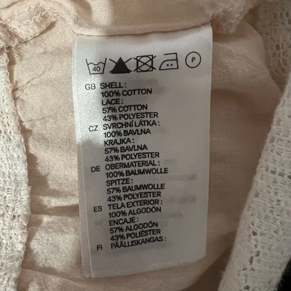 H&M Blush Pink Cotton and Lace Tunic - Image 91