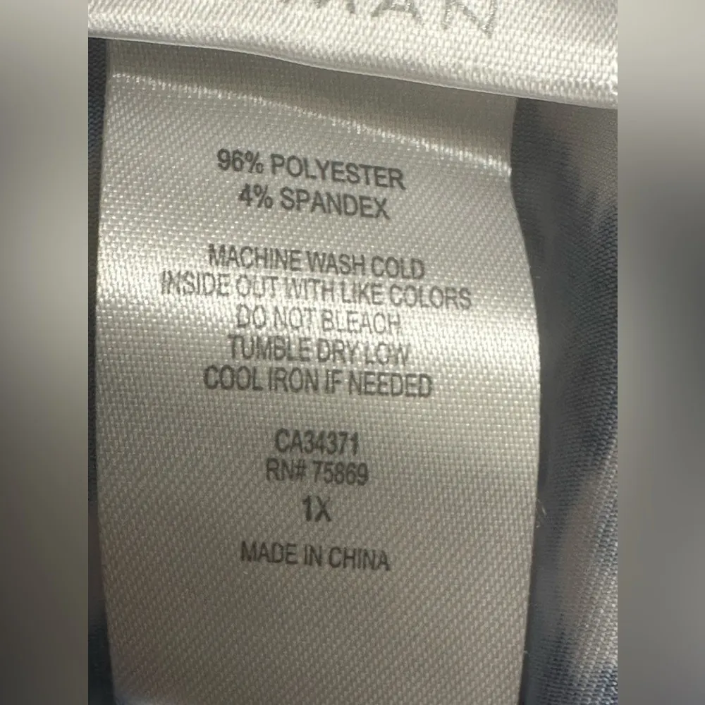 Dotti woman blue & white vneck strappy racerback slip on dress Size 1X - Image 4