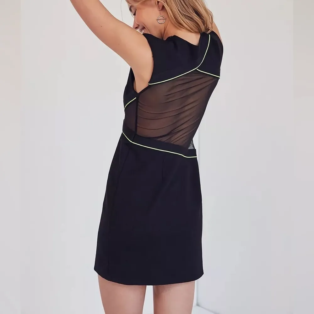 Silence + Noise Black Dress With Mesh‎ Cut Outs - Image 2