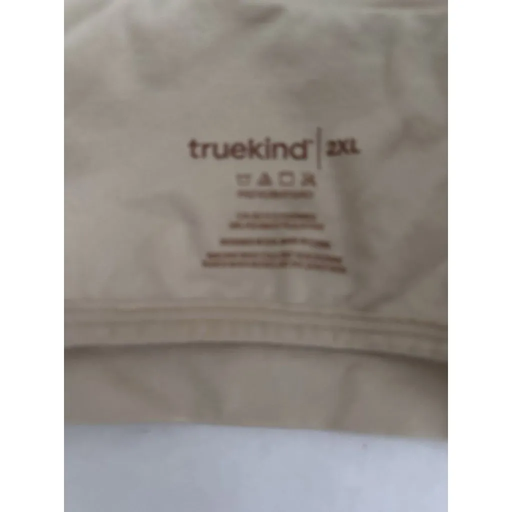 Truekind Supportive Comfort Wireless Shaping Bra Nude Tan Size 2X - Image 5