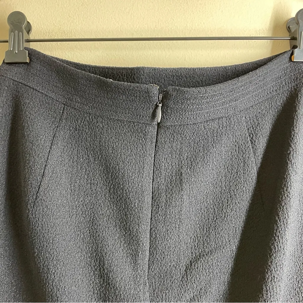 O’2nd Blue Black Wool Blend Textured Mini Skirt Size 4 Korea - Image 8