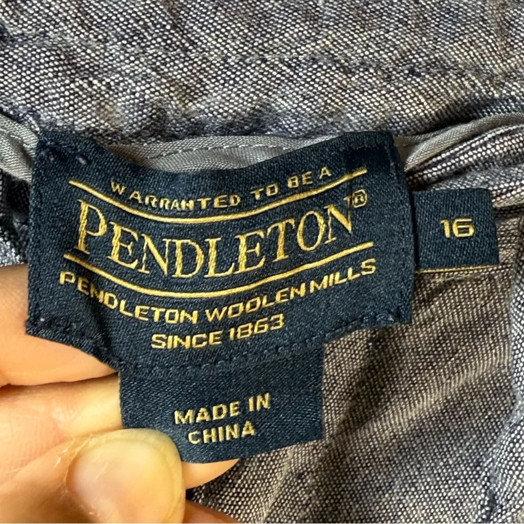 Pendleton Linen blend pants SZ:16 - Image 8