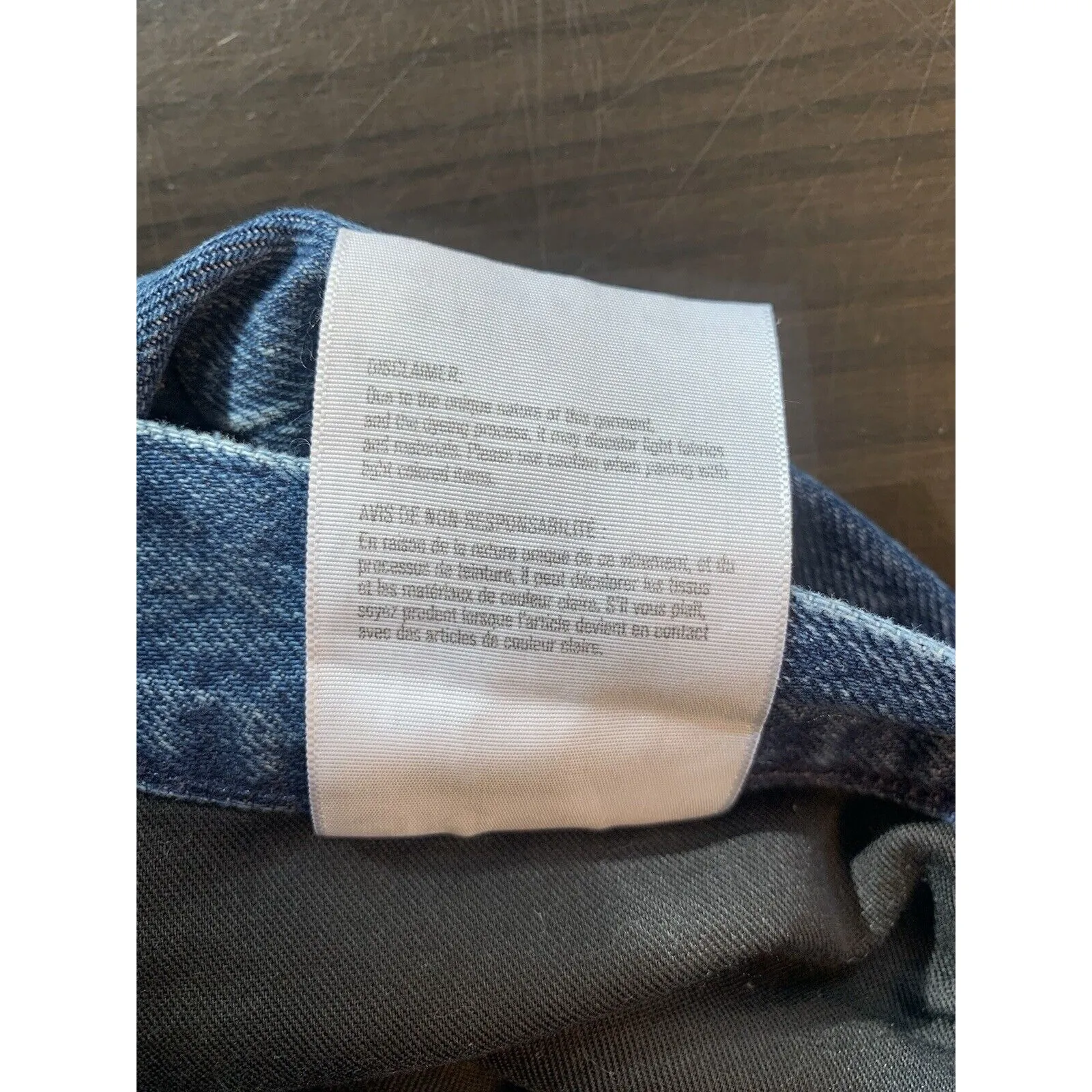 3X1 NYC Stella Jeans Womens 28x27 Dark Wash Fringe Raw‎ Hem Denim Made In USA Blue Size 28 - Image 7