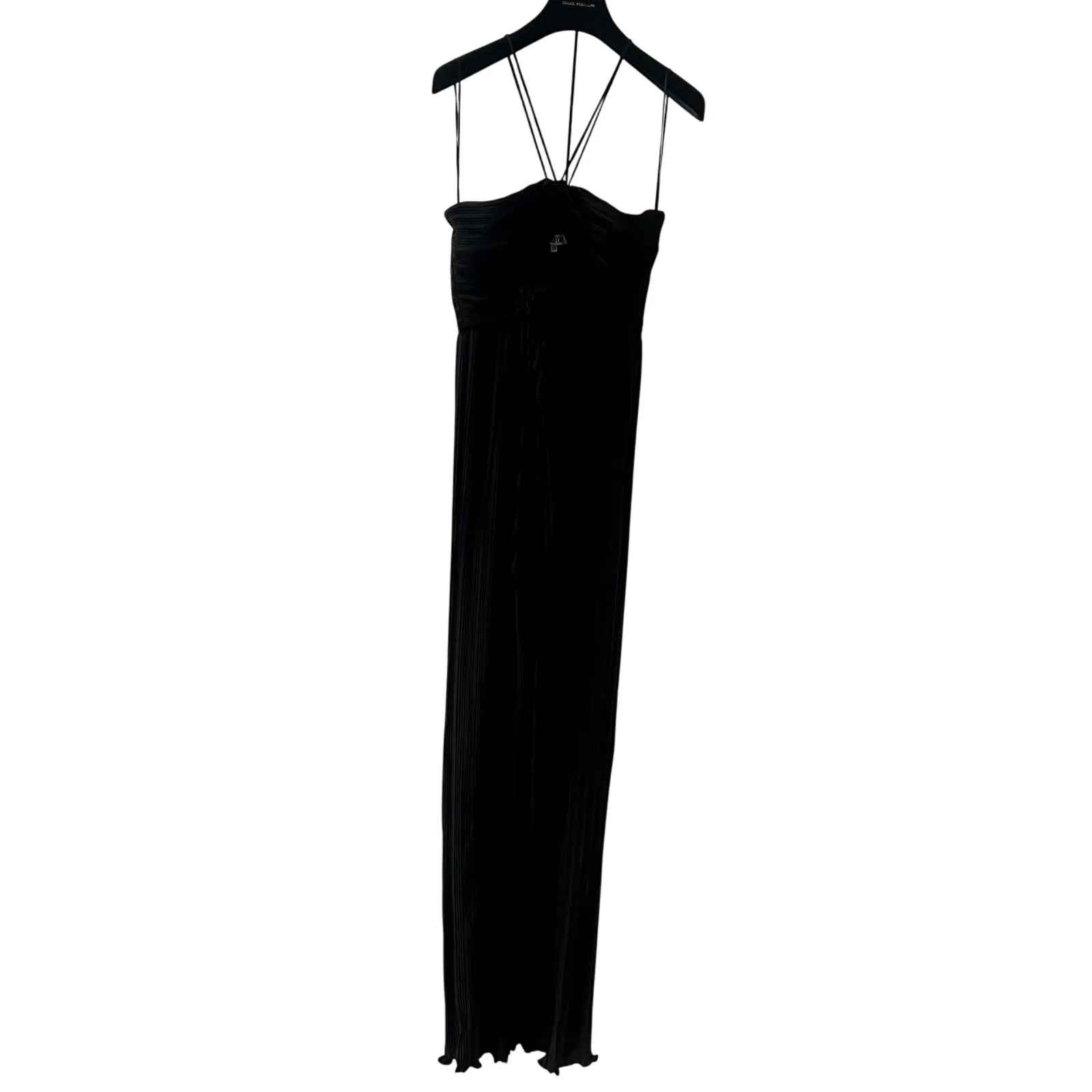 Aiifos miriam jumpsuit black sleeveless pleated size XS CL1 - Image 3