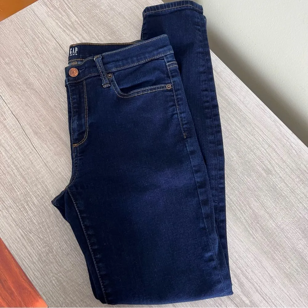 GAP Stretch True Skinny Rinsed Denim Jeans Size 29 - Image 9