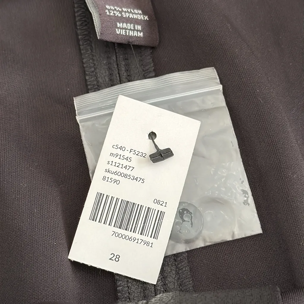 Lane Bryant Black Faux Leather Pencil Skirt Size 28 Plus - Image 8