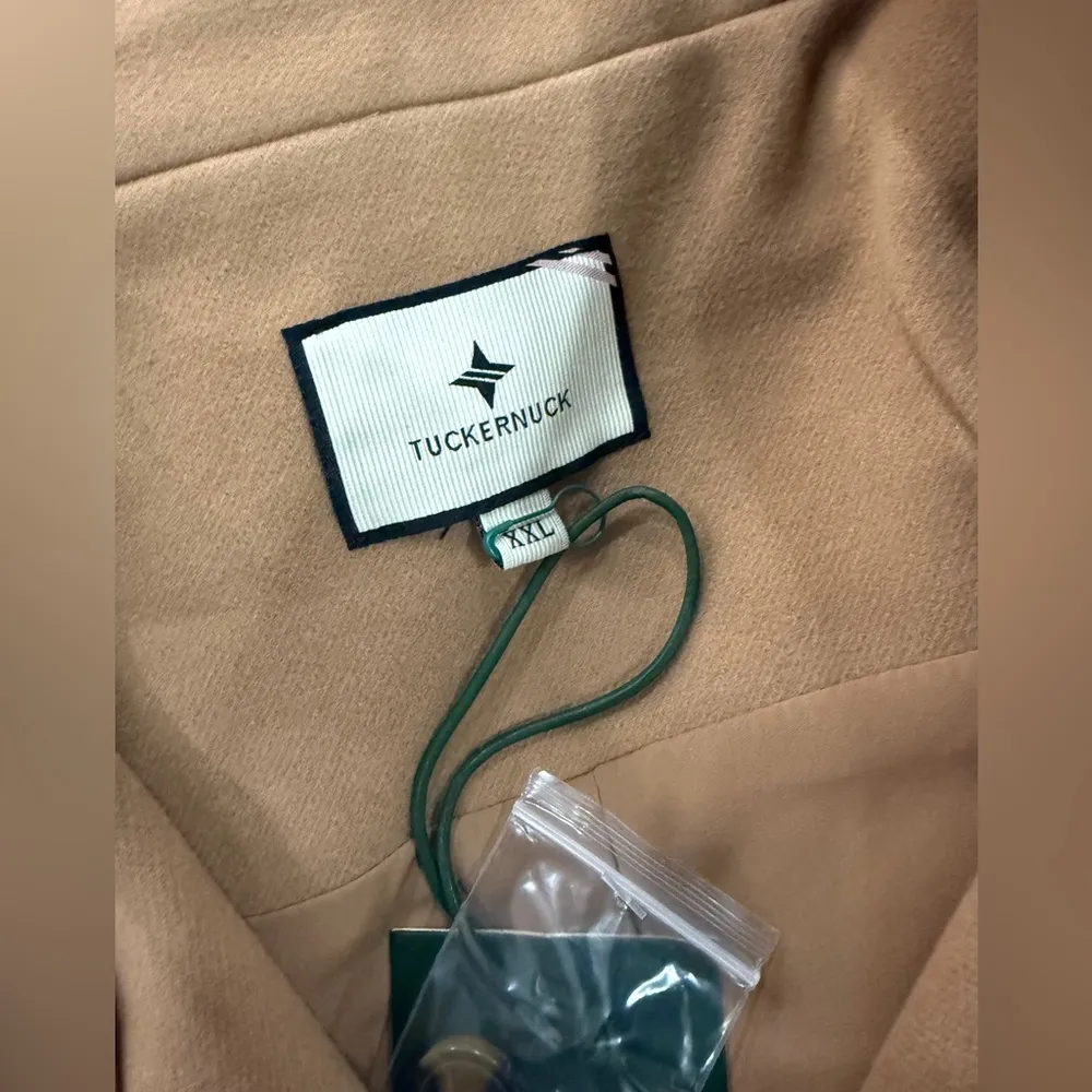 Tuckernuck Camel Emerson Coat Dress XXL Long Sleeve Mini Pockets $298 NWT - Image 9