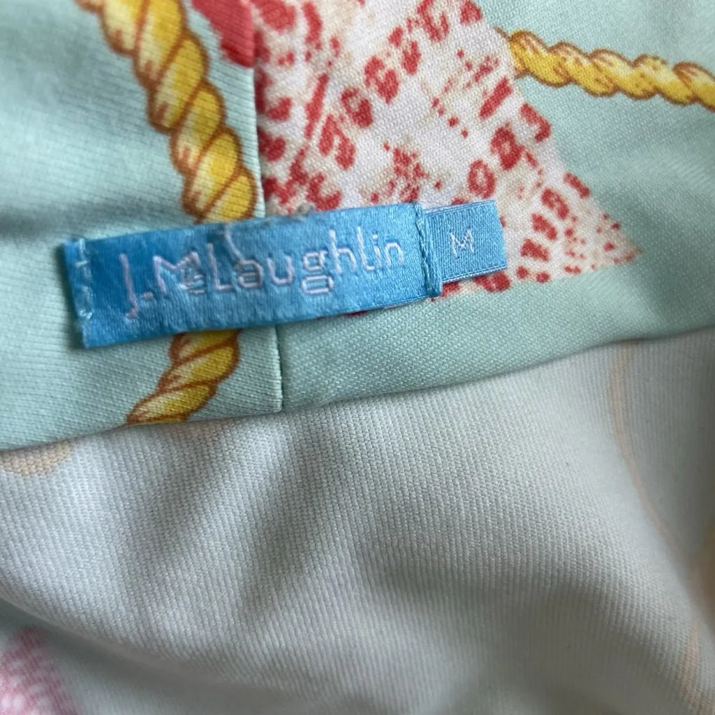 J. McLaughlin Seashell Wrap Top Womens Catalina Top Size Small Resort Beach Rope - Image 6