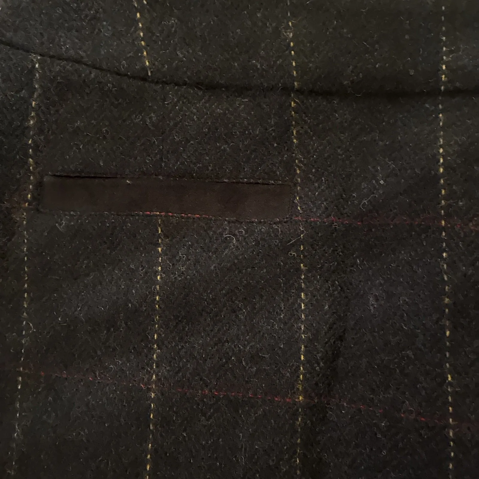 New Joules Women’s Plaid Wool Winter Preppy Check Blue Knee - Image 2