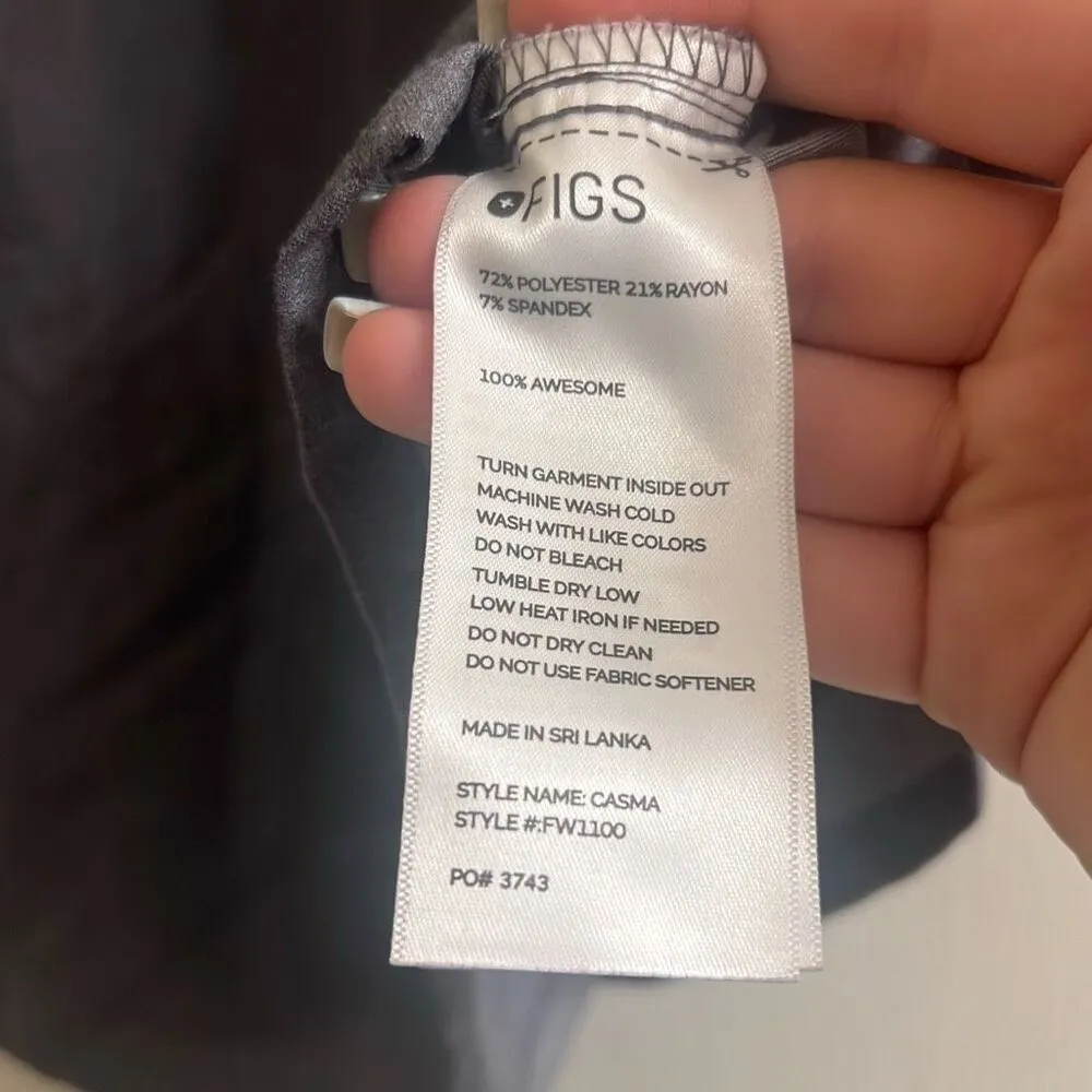 ✨Figs Casma Three-Pocket Scrub Sz XXL Top™ Graphite Grey✨ - Image 13