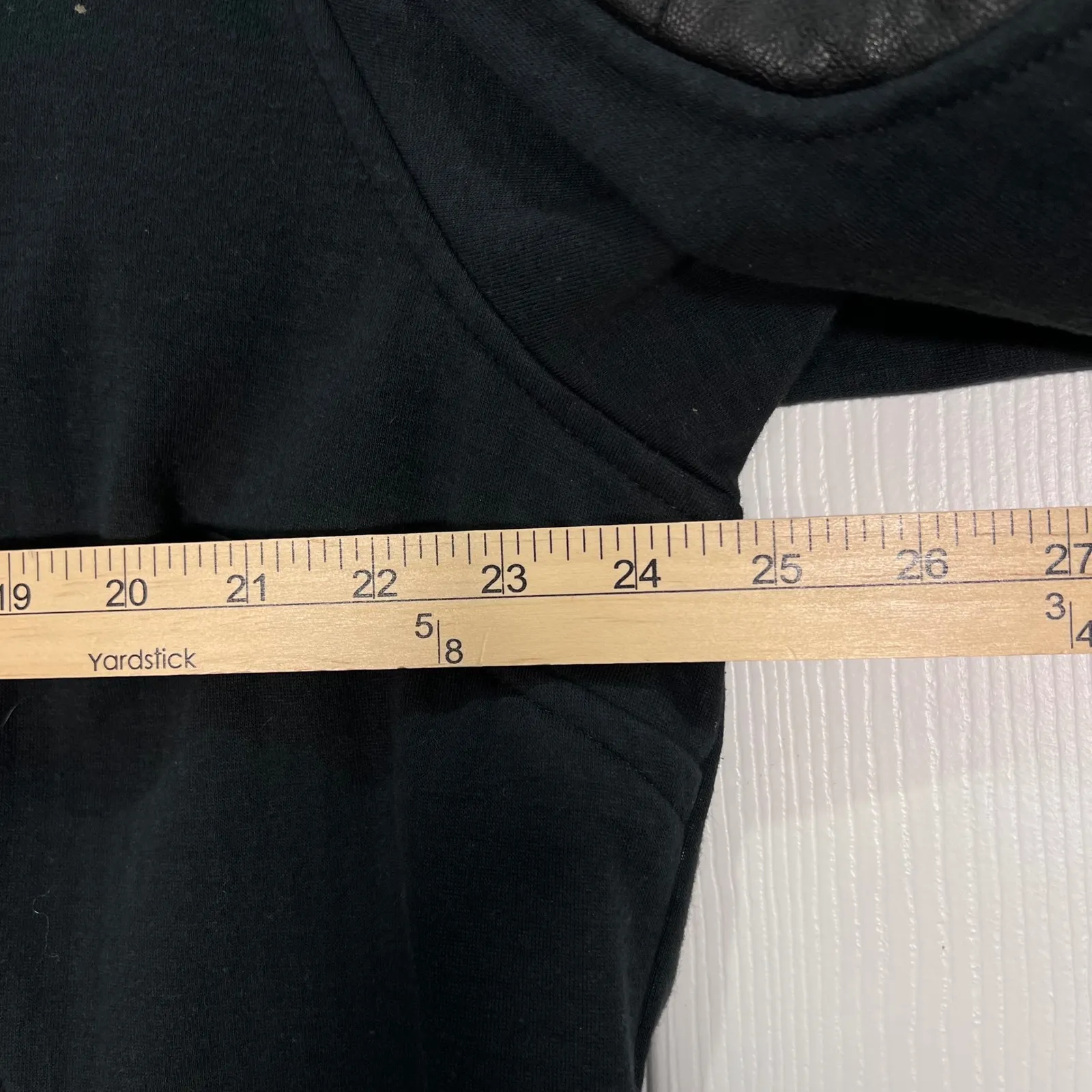 Spyder Women's XL Black Hooded Rain Trench Coat Faux Leather Accents Winter Fall - Image 7