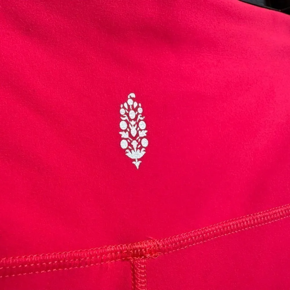 Free People Movement Never Better Coral Pink Leggings Electric Sunset XS - Image 5