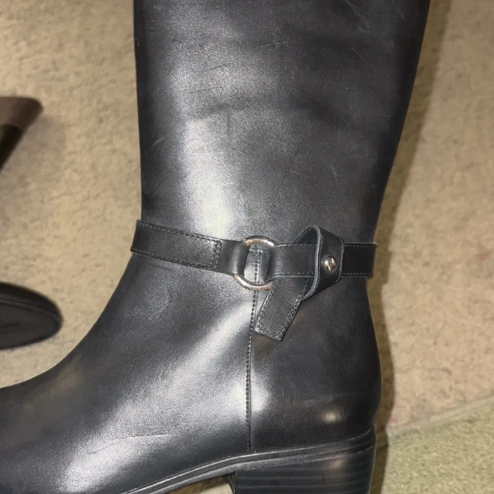 Lauren by Ralph Lauren Makaila Women's Brown/Black Polo Riding Boots Sz 7.5 EUC - Image 3