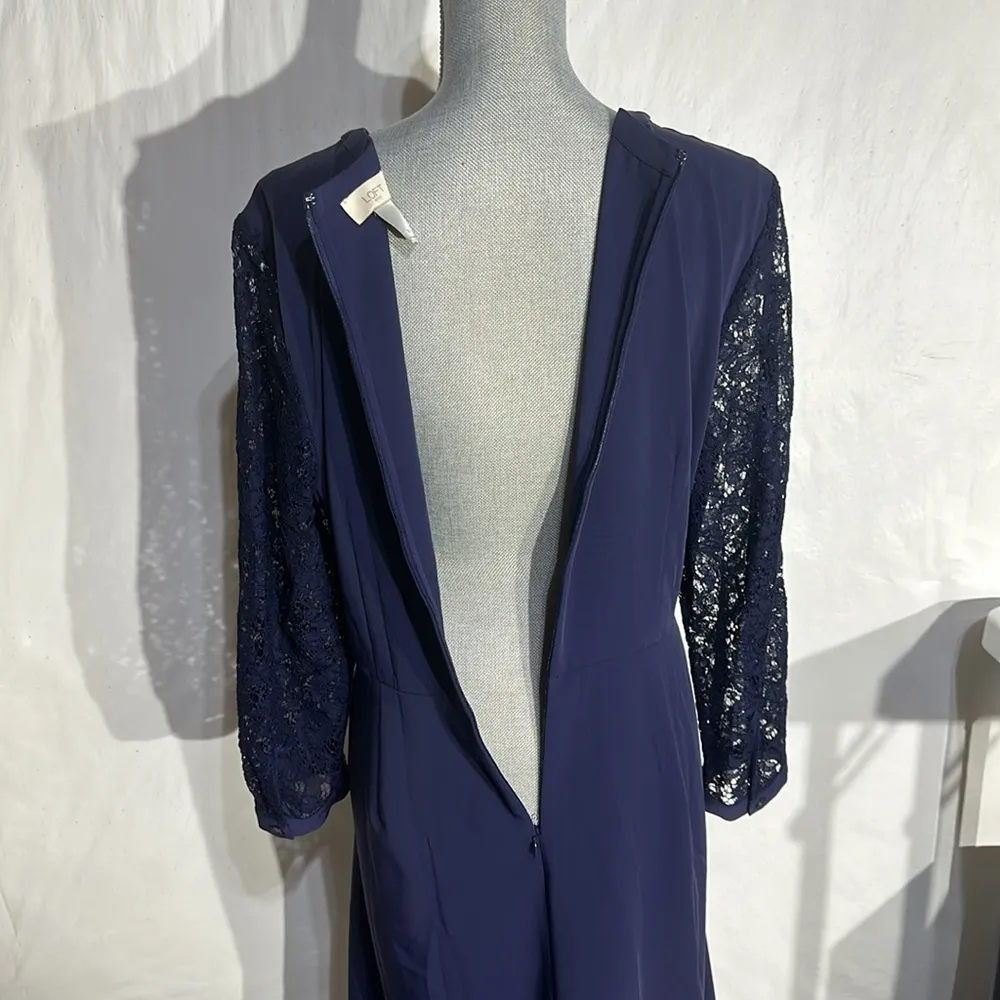 LOFT Outlet Navy Dress - Size 16 - Image 7