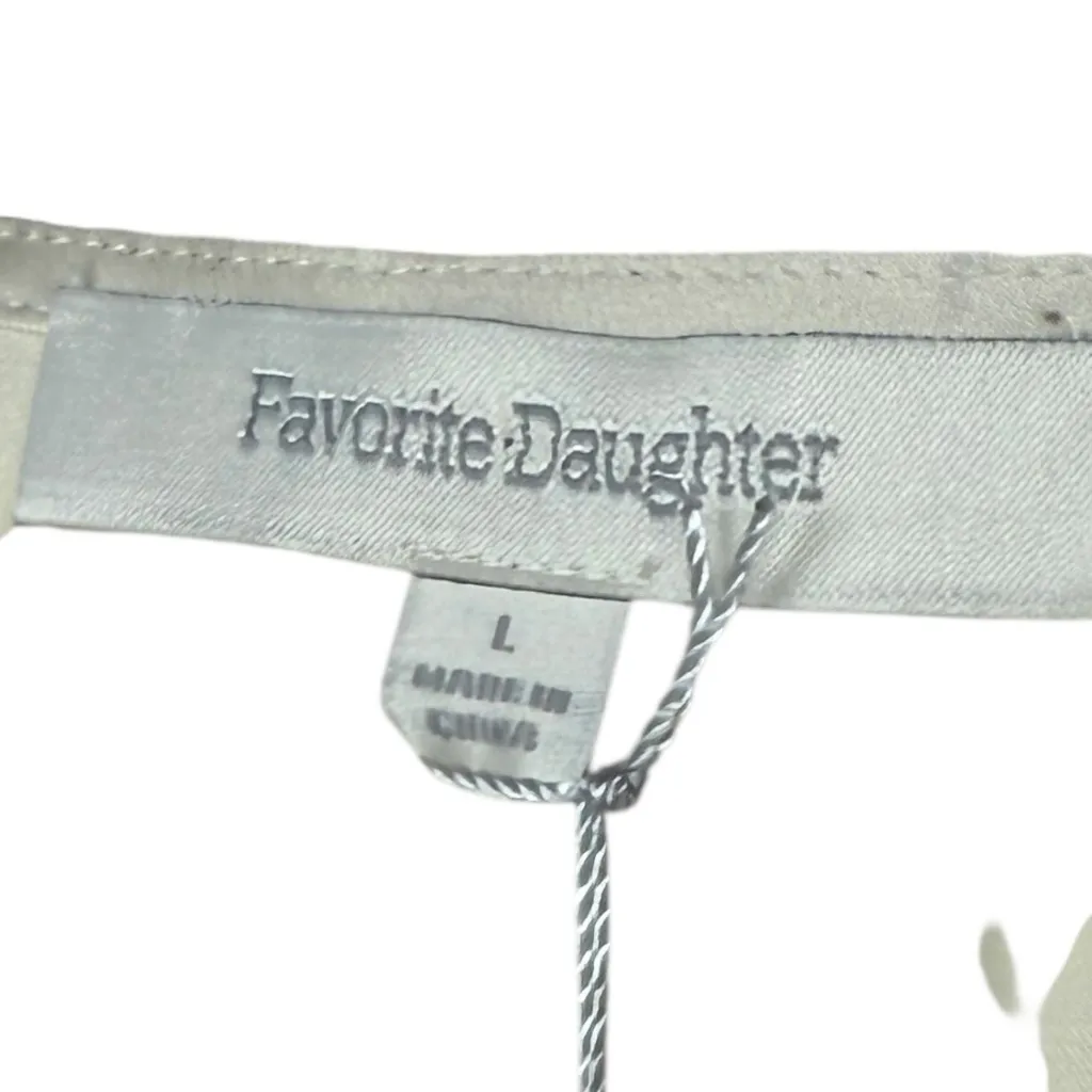 NWT Favorite Daughter The Sleeveless Date‎ Blouse Bodysuit Champagne Cream Sz L Size L - Image 8