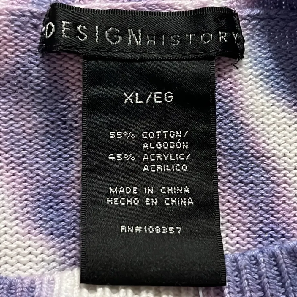 Design History women’s size x-large pullover sweater berry combo spiral design - Image 6