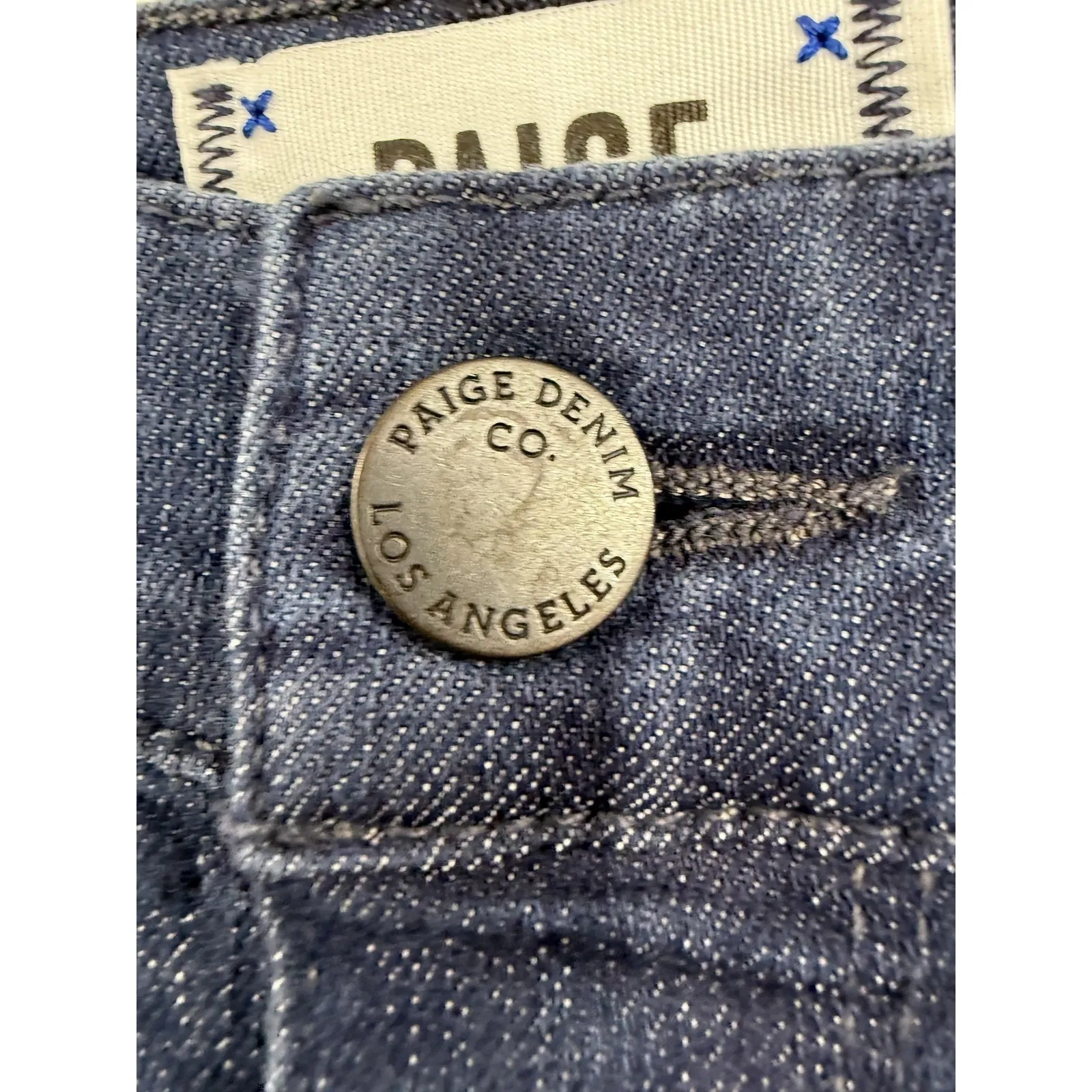 Paige Jeans Womens 31 Maternity Dark Wash Skyline Boot Bootcut Stretch Made USA - Image 2