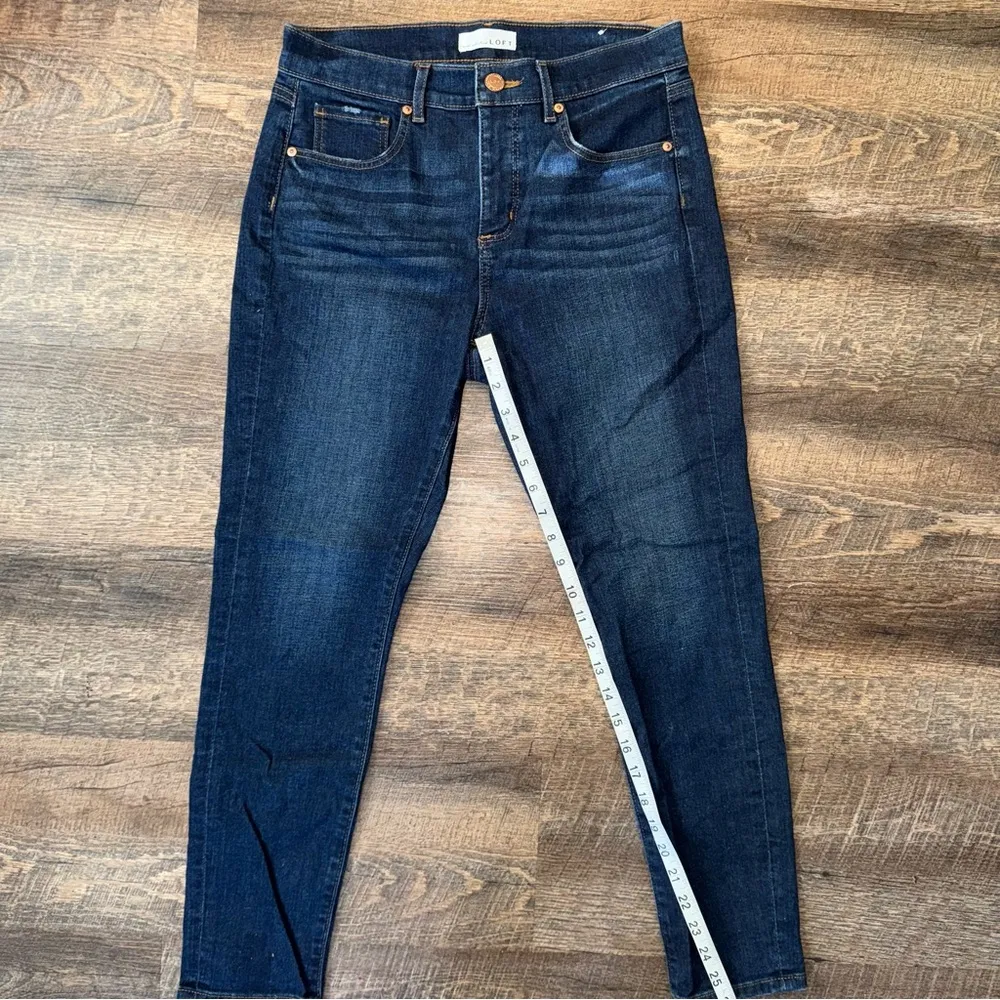 LOFT Skinny Blue Jeans Women’s Size 8/29 - Image 6