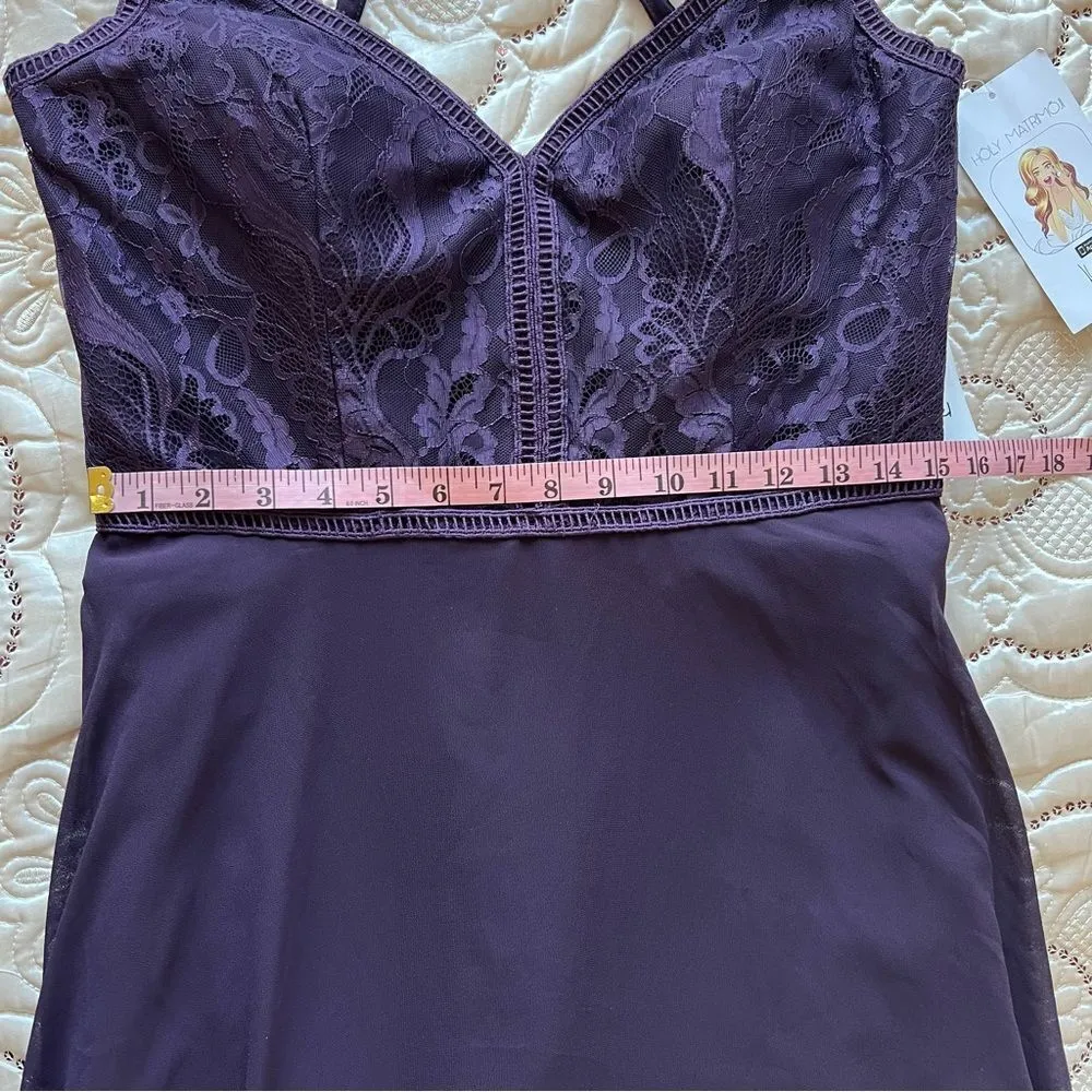 Hayley Paige 5864 Lace Bodice Chiffon A-Line Bridesmaid Maxi Dress Formal Gown - Image 14