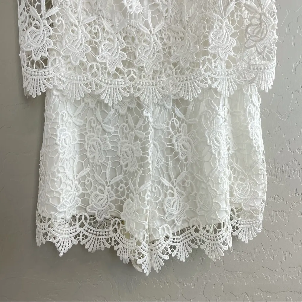 Yumi kim best day white lace romper - Image 10