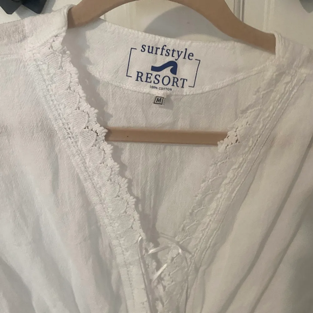 Resort White Lace-Up Swim Coverup - Image 4